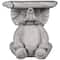Elephant Outdoor Garden Plant Stand - 12.25" - Gray